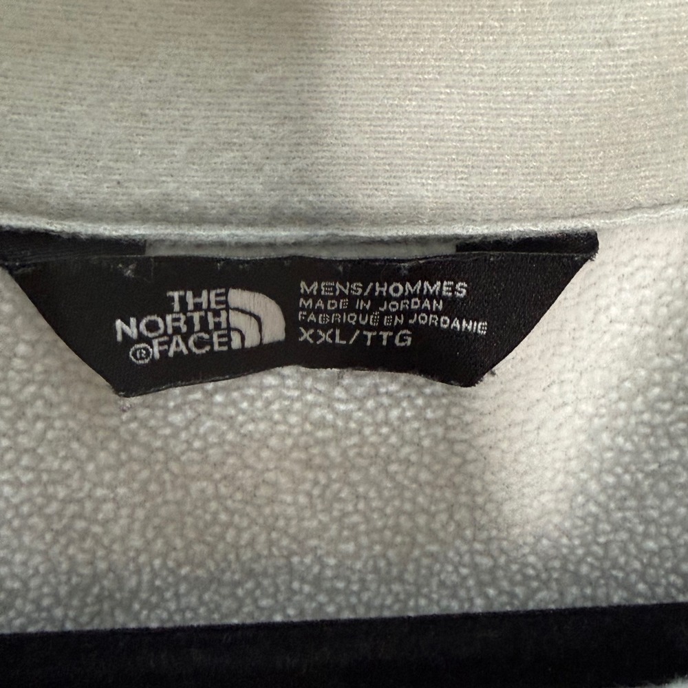 The North Face Men XXL Gray Heather Quarter Zip Pullover Fleece Jacket NF0A47F7 - Picture 3 of 9